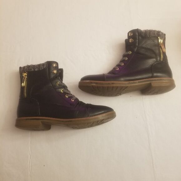 Tommy Hilfiger Women's “TWOMAR2” Lace-Up Combat Style Ankle Boots Black Size 6 M - Picture 3 of 12